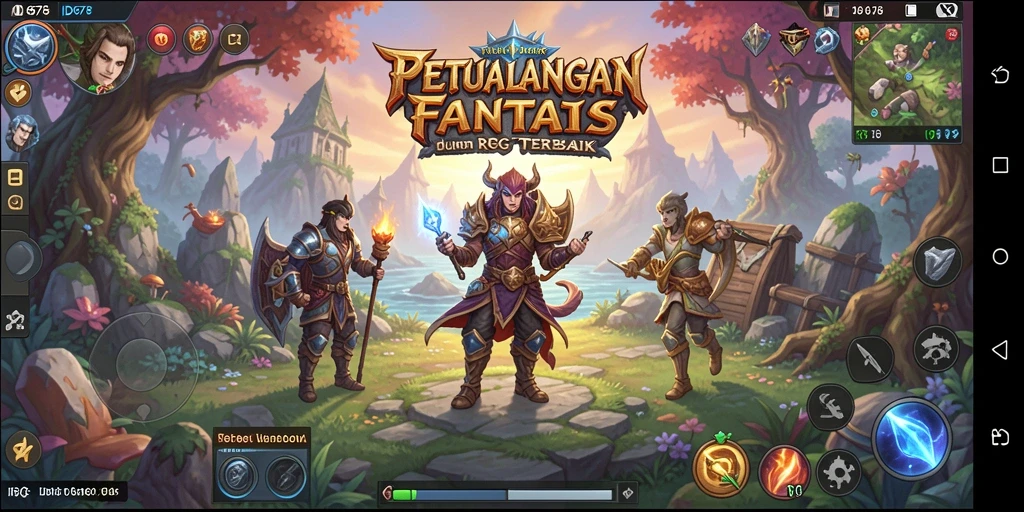 Gambaran gameplay RPG yang seru dan mendebarkan.